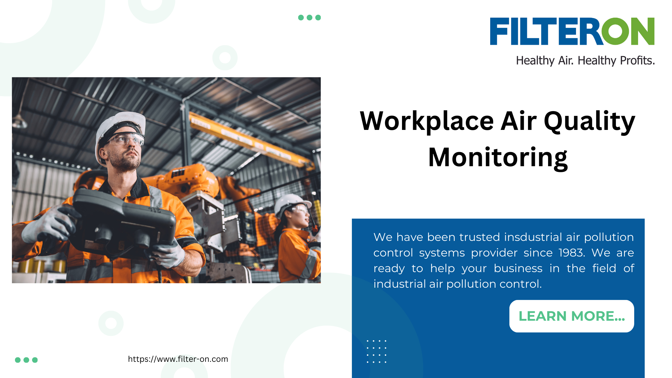 Workplace air quality monitoring Workplace air quality monitoring